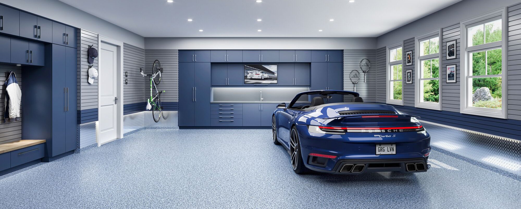 Garage Living - Garage Flooring, Storage, Organization, Makeovers