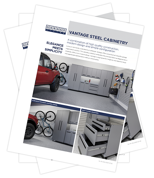 Download a copy of our Vantage Steel Cabinetry brochure